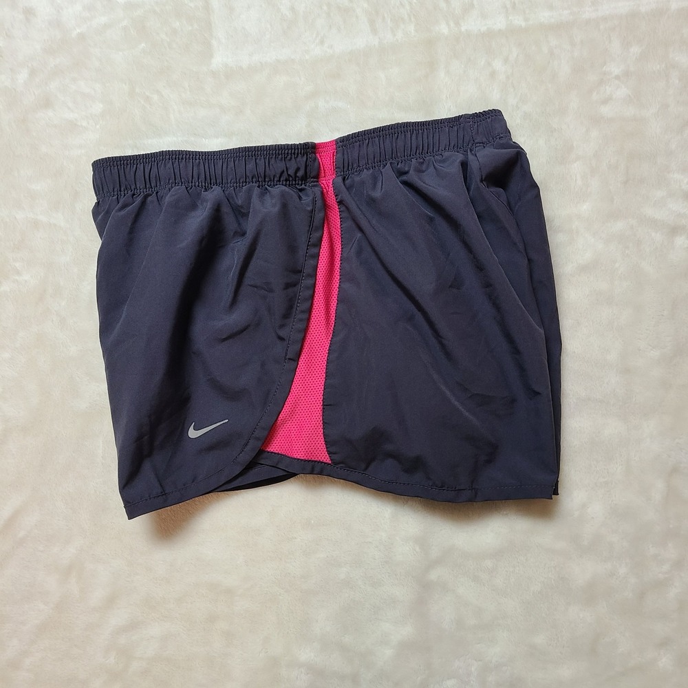 Nike Dri-Fit Tempo Running Shorts Women's Small Dark Gray Brief Lined 3" Inseam - Picture 3 of 13